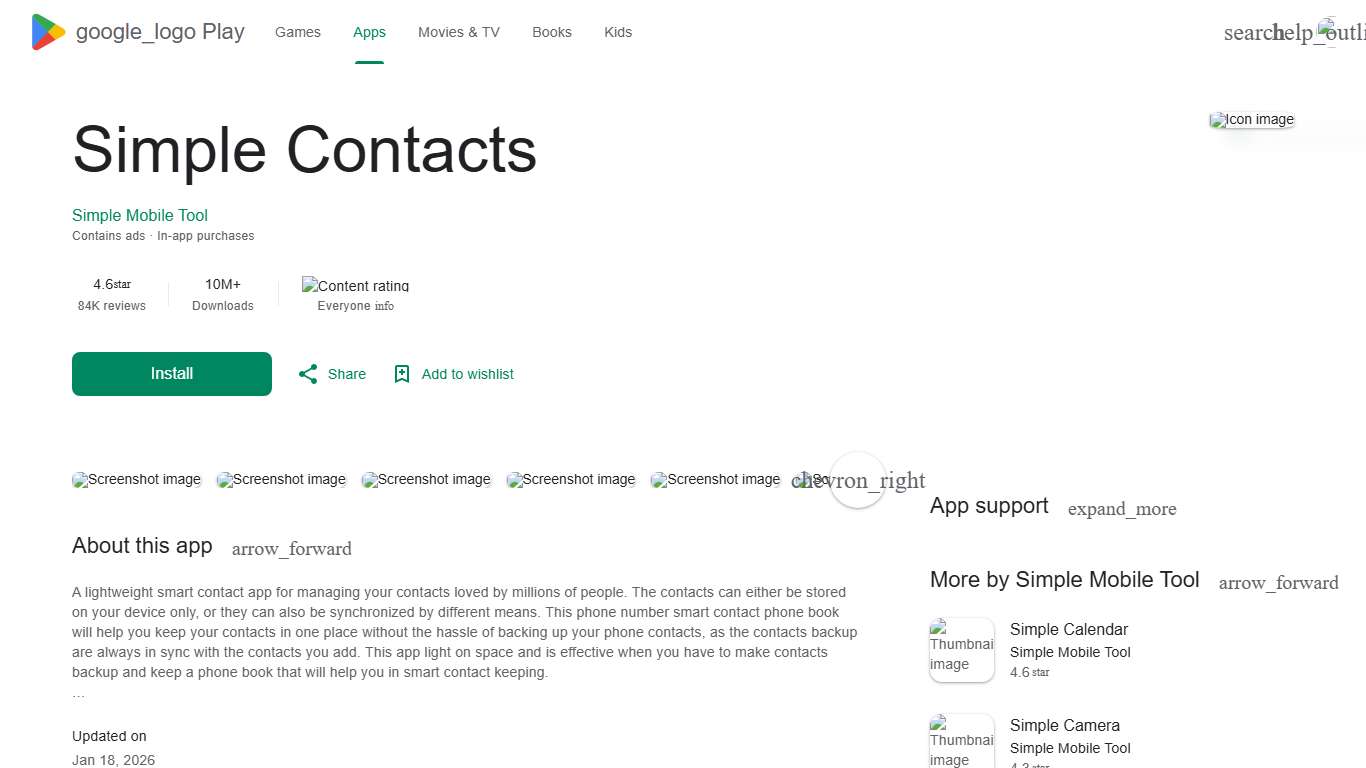 Simple Contacts - Apps on Google Play